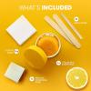 image:imageNads 100 Natural Sugar Wax Kit Vegan Hypoallergenic Noheat Formula Waxing Sugar Paste Includes 6 Wooden Spatulas 10 Reusable 100 Cotton Strips 1 Prewax Cleansing Soap amp Sugar Wax 6oz1 Count Pack of 1