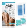 image:imageNads For Men Body Wax Strips  Wax Hair Removal For Men  At Home Waxing Kit With Waxing Strips  2 Calming Oil Wipes 20 Count Pack of 120 Count Pack of 1