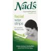 image:imageNads Facial Wax Strips  Hypoallergenic All Skin Types  Facial Hair Removal For Women  At Home Waxing Kit with 20 Face Wax Strips  4 Calming Oil Wipes  Skin Protection Powder25 Count Pack of 2