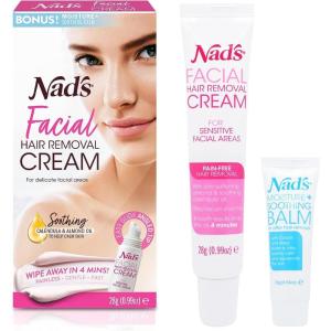 image:imageNads Gentle amp Soothing Facial Hair Removal For Women  Sensitive Depilatory Cream For Delicate Face Areas 099 Oz 4446099 Ounce Pack of 6